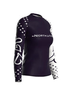 Long Sleeve Plum Hearts Rash Guard