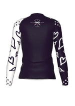 Long Sleeve Plum Hearts Rash Guard