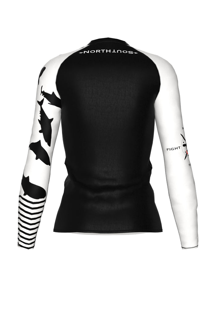 Women's Belted Shark Rash Guard