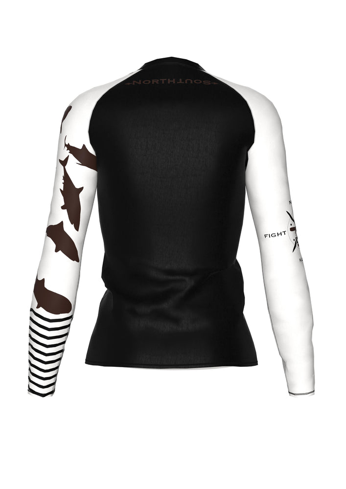 Women's Belted Shark Rash Guard
