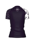 Short Sleeve Plum Hearts Rash Guard