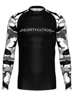 Men's Belted Long Sleeve Shark Rash Guard