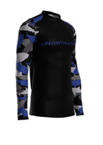 Men's Belted Long Sleeve Shark Rash Guard