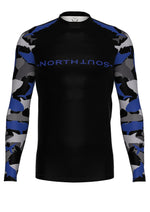 Men's Belted Long Sleeve Shark Rash Guard