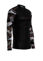 Men's Belted Long Sleeve Shark Rash Guard