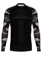 Men's Belted Long Sleeve Shark Rash Guard