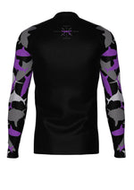 Men's Belted Long Sleeve Shark Rash Guard
