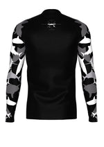 Men's Belted Long Sleeve Shark Rash Guard