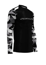 Men's Belted Long Sleeve Shark Rash Guard
