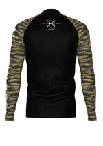 Long Sleeve Tiger Stripe Camo Rash Guard
