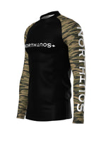 Long Sleeve Tiger Stripe Camo Rash Guard