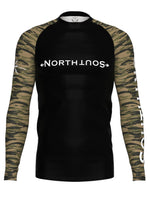 Long Sleeve Tiger Stripe Camo Rash Guard
